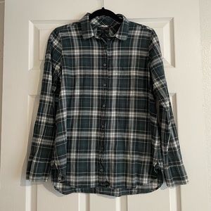 J. Crew Green Plaid Button Down Shirt